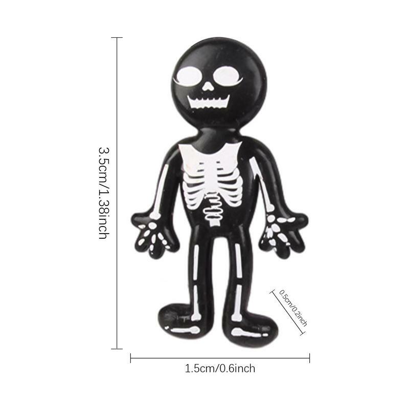 Soft Skeleton Stress Relief Squeeze Toys Safe Halloween Party Favor Ghost Models Decorations for All Kids & Adults Stress Needs