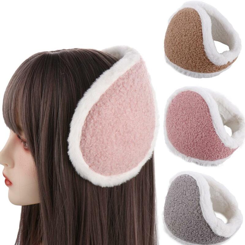 Winter Fashion Cute Earflap Adult Outdoor Keep Warmer Female Folding Ear Cover Plush Earmuffs Ear Warmers Earcap