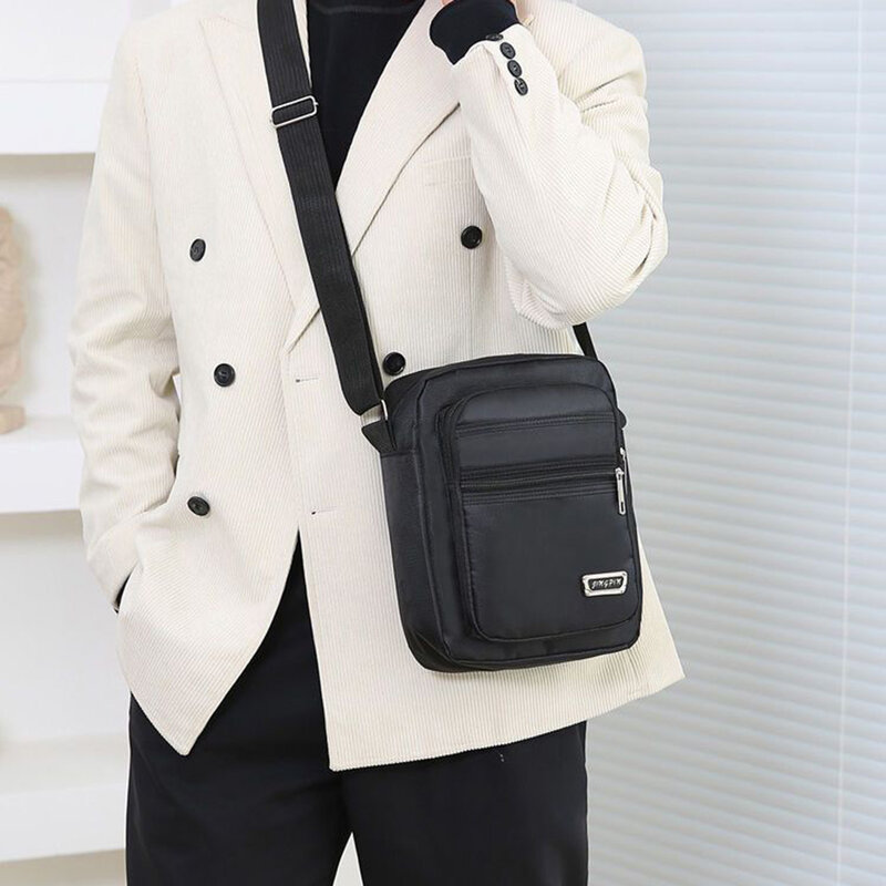 Men Nylon Shoulder Bags Casual Travel Men's Crossbody Bag Luxury Messenger Bags New Fashion Handbags Large Capacity Satchel Bags