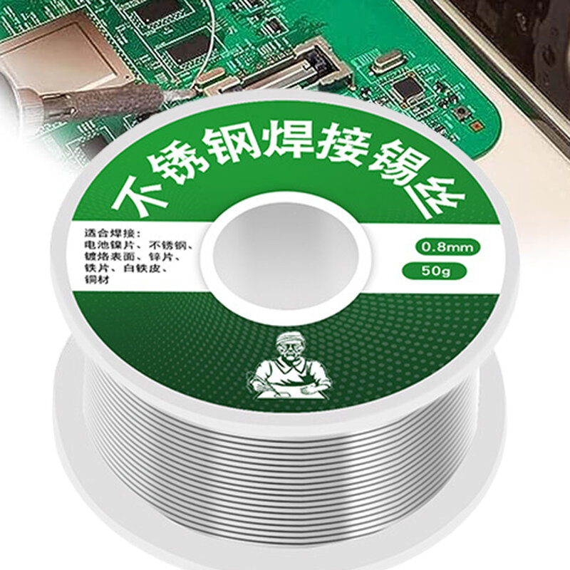 Stainless Steel Solder Tin Wire Firm and Durable Tin Lead Core Solder Wire Suitable for Copper Plates