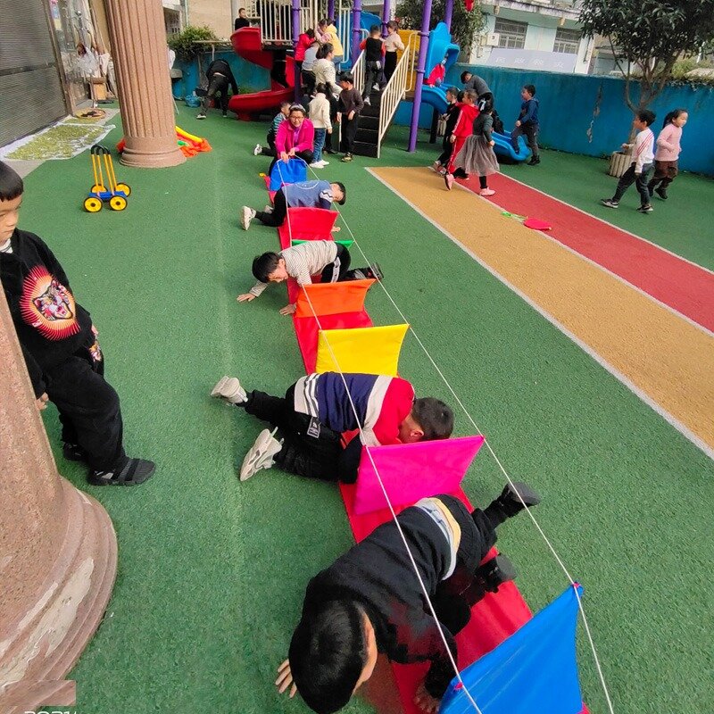 Sensorial Formação Equipamento Oxford Pano Jardim Infantil Ao Ar Livre Divertido Jogos Multiplayer Jogo Adereços Crianças Salto Físico