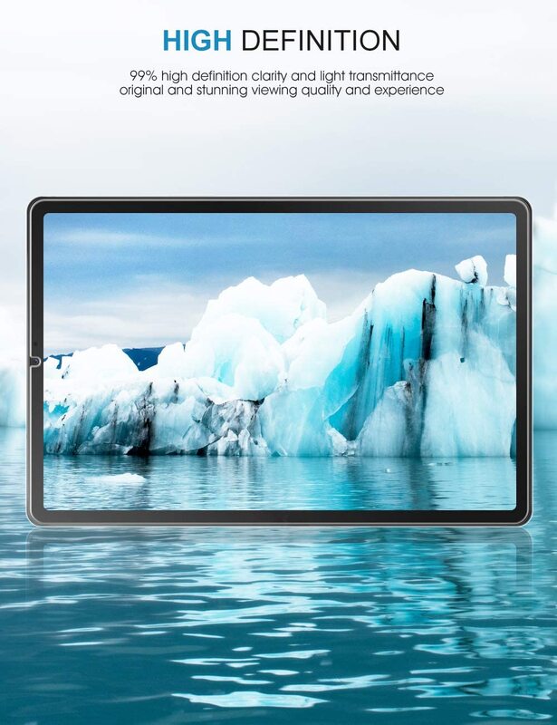 2Pcsแท็บเล็ตกระจกนิรภัยป้องกันหน้าจอสำหรับSamsung Galaxy Tab S6 Lite P610/P615 10.4นิ้ว-หน้าจอ