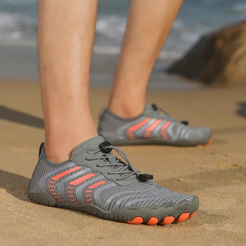 Zapatillas ligeras antideslizantes de secado rápido para playa, zapatos descalzos horizontales para vadear, nadar, bucear y surfear