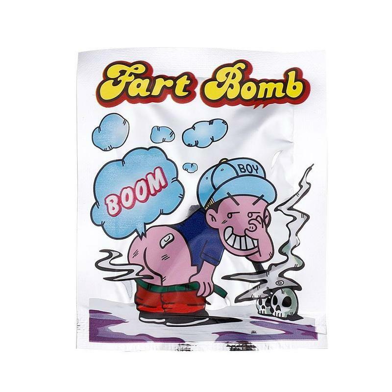 Funny Fart Bomb Bags Smelly Stink Bomb Funny Joke Tricky Day Fool's Toy Fool April Toy I0S5
