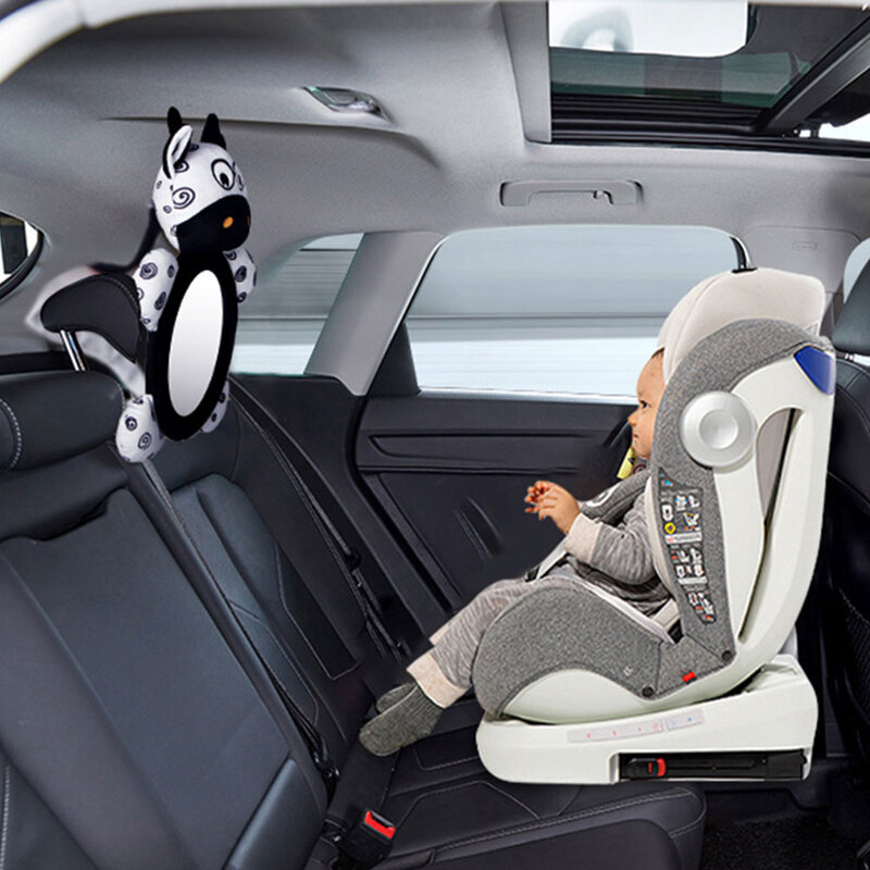 مرآة سيارة لعبة الرؤية الخلفية الرضع المقعد الخلفي سيارة آمنة الطفل الكرتون شاتيربروف السلامة الخلفية التي تواجه الكاميرا سائق المرايا