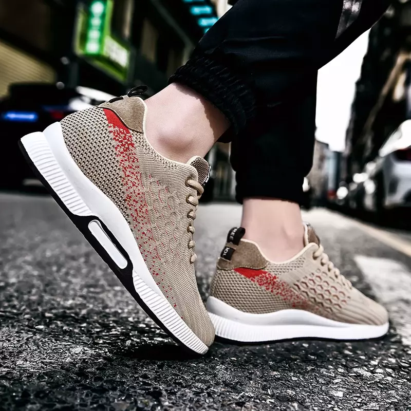 Men 2024 Sneakers Elevator Shoes Hidden Heels Breathable Heightening Shoes For Men Increase Insole 6CM Sports Casual Height Shoe