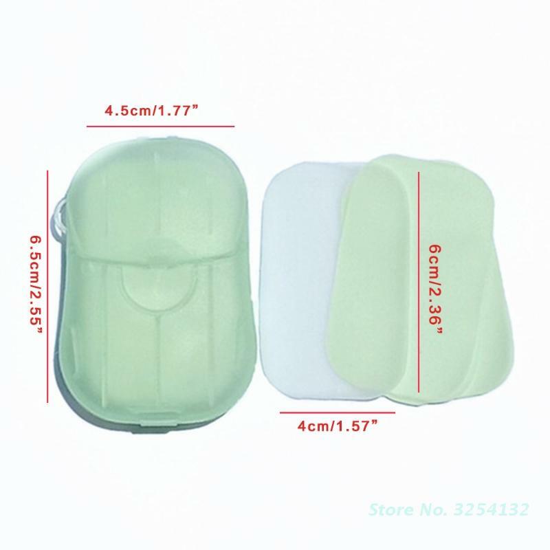 6 Boxes  Soap Paper Sheets Portable Disposal Travel Scented Wash Hand Slice Sheet Foaming Slide Flakes for Hotel Outdoor