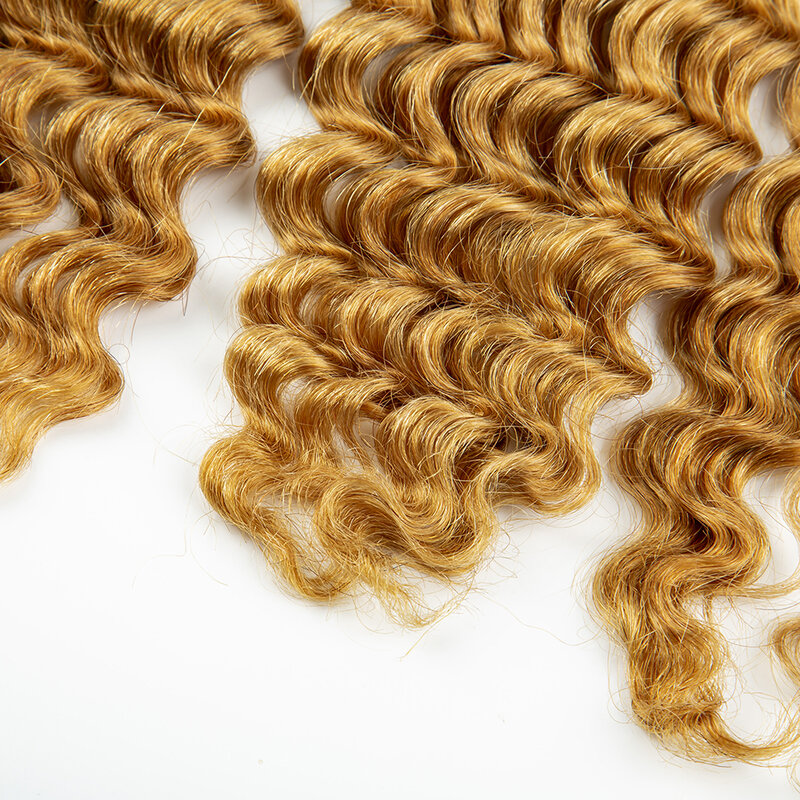 Nabi Honig blondes Haar Flechten Bündel tiefe Welle jungfräuliches menschliches Haar Masse keine Schuss Haar verlängerungen für Boho Zöpfe