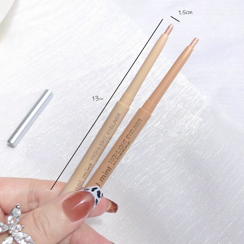 Glitter Highlight Pen Eyeshadow Stick Shimmer Brightening Gel Pencil High Glossy Waterproof Lying Silkworm Pen Eye Makeup