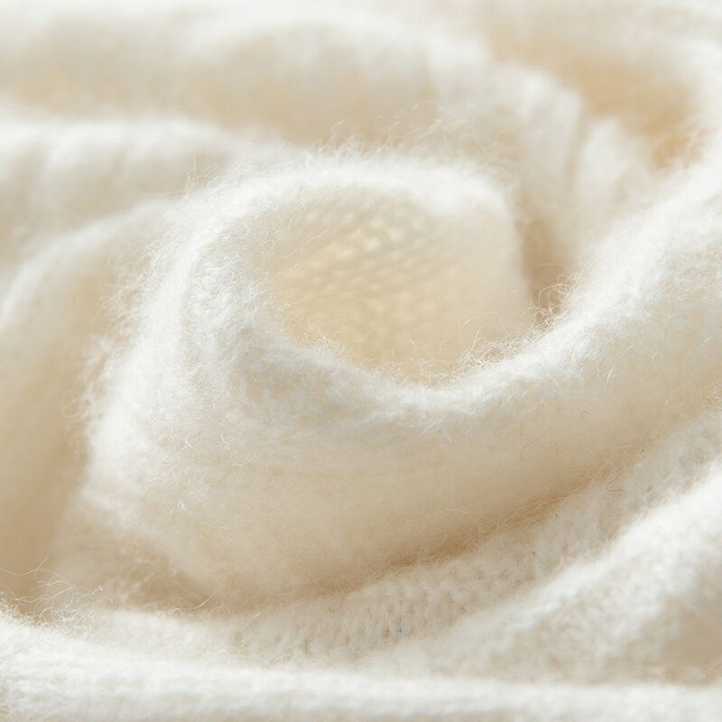 MELILAMB 2023 Winter Women's Cashmere Scarf High end Knitted White Warm Fashion Neckerchief Versatile Wool Scarf Girl