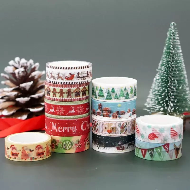 Customized productKawaii Adhesive Custom Printed Colored packaging decoration tape for gift wrapping