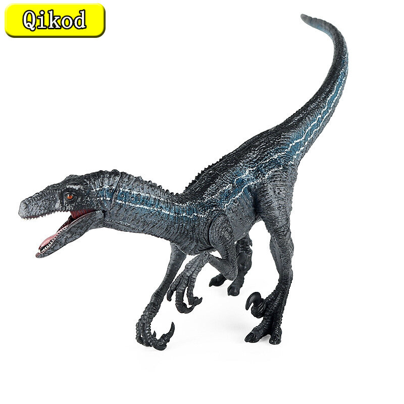Model Dinosaurus Karnivora Jurassic Velociraptor Patung Kecil Plastik Solid Action Figure Hewan Simulasi Anak Mengumpulkan Hadiah Mainan