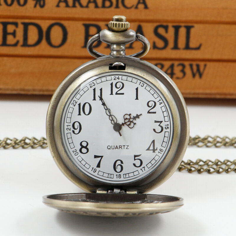 High Quality Vintage Charm Quartz Pocket Watches Personalised Unisex Fob Clock digital pocketwatch