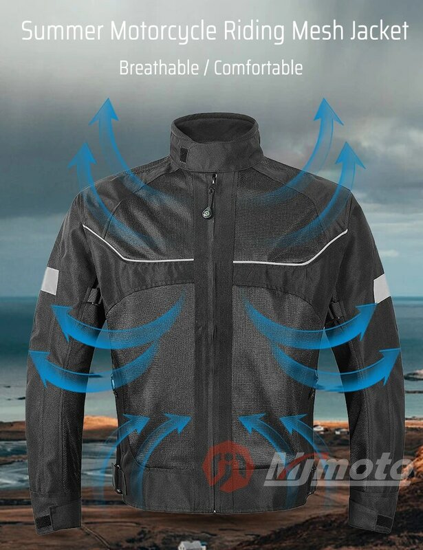 VEMAR Summer NEW moto giacche Unisex Motocross Racing Jacket tessuto OXFORD equitazione vestiti riflettenti traspiranti antivento