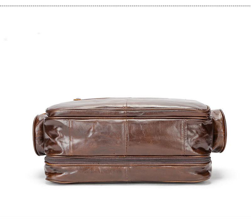 Многофункциональный мужской портфель из натуральной кожи 15,6 ", мужская деловая сумка для ноутбука, винтажная Мужская большая сумка на плечо, дорожная сумка