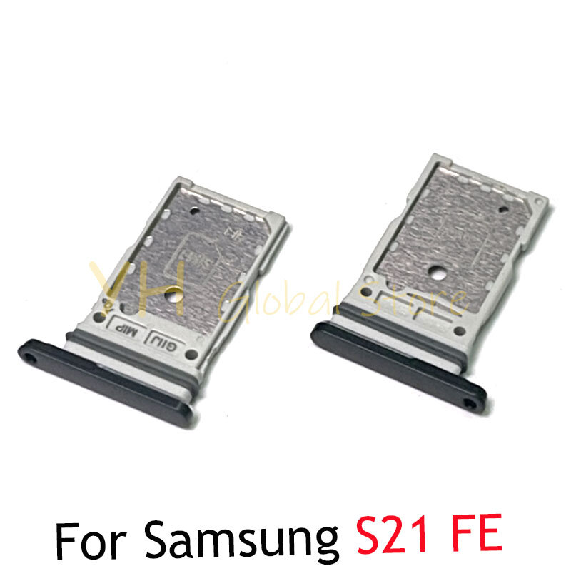 Soporte de bandeja de ranura de tarjeta Sim para Samsung Galaxy S21 FE G990B, piezas de reparación de tarjeta Sim, 20 piezas