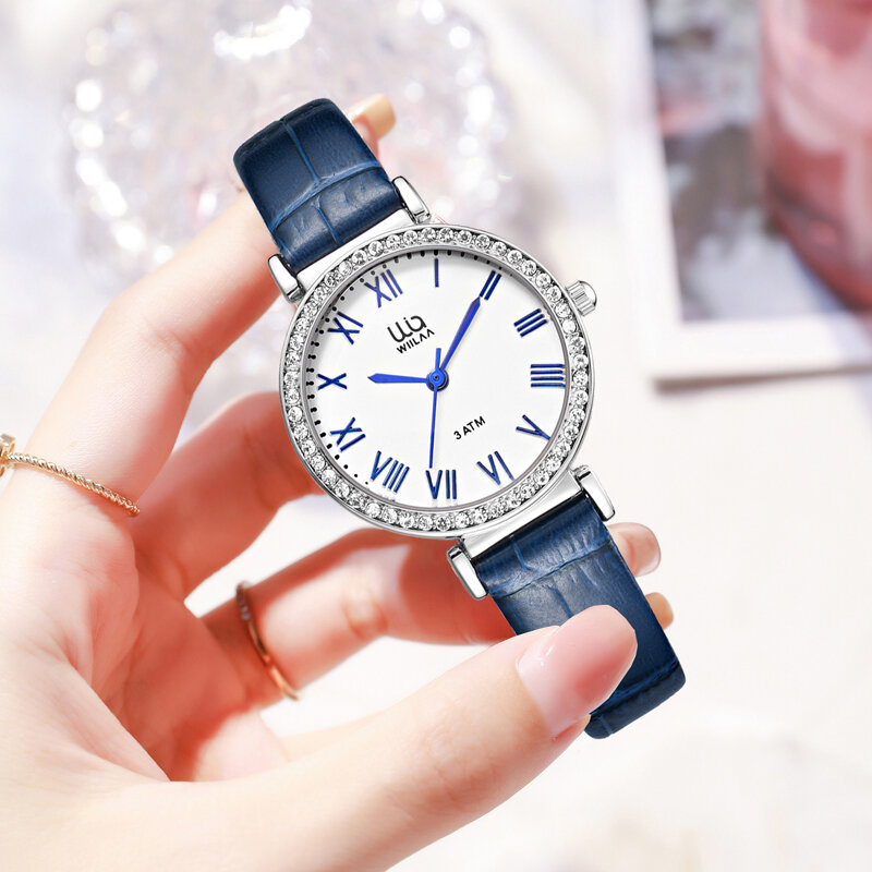 Fashion Casual Sport Quartz Watch For Women Delicate Leather Brand Waterproof Wristwatch Ladies Watches Gift For Women Men