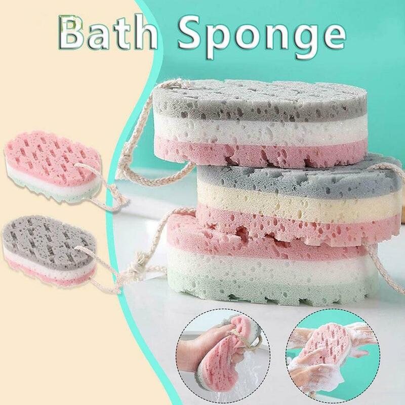Sponge Bath Ball Shower Rub For Whole Body Exfoliation Massage Brush Scrubber Sponge Brush Bathroom Bath Accessories L6J1