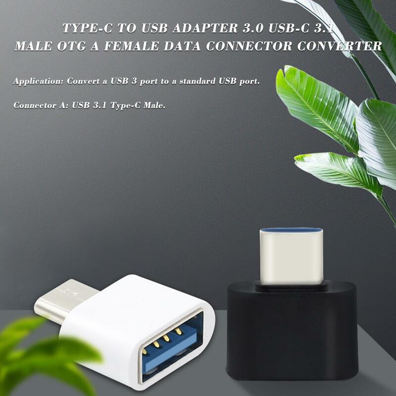 USB para Tipo C OTG Adaptador, USB USB-C macho para Micro USB Tipo-C Conversor Feminino, Macbook, Samsung S20, C7Y2, Novo