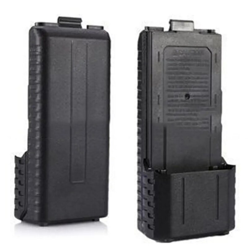 Preto estendido 6x aa bateria caso pacote escudo para baofeng uv5r uv5re walkie talkie mais caixa de bateria estendida escudo