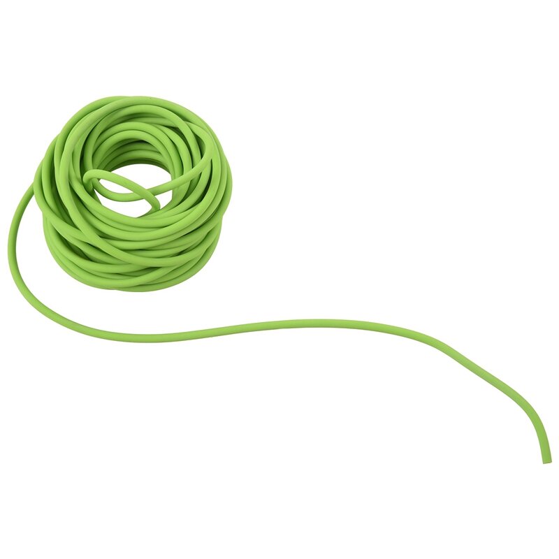 2X эластичная резиновая лента для упражнений, катапульта, двойная Рогатка, зеленая, 10 м