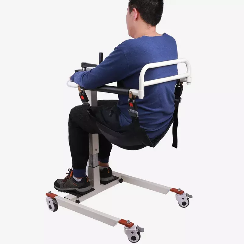 Upgrade Transfer Chair Elderly Lift, Portable Transfer Lift, Adjustable Height Bedside Toilet Shower Transport Chair