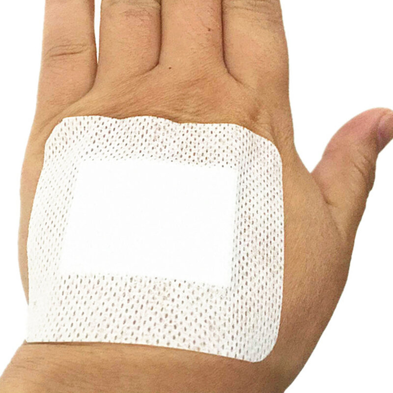 20 szt. 6x7cm 6x10cm oddychający samoprzylepny opatrunek na ranę plaster bandaż pierwszej pomocy hemostaza