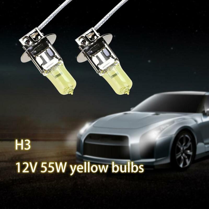 H1/H3/H4/H7/H11/9006/HB4 luz antiniebla blanca superbrillante para aparcamiento de coche, lámpara halógena de 55W/100W, Bombilla de 12V, I1E9