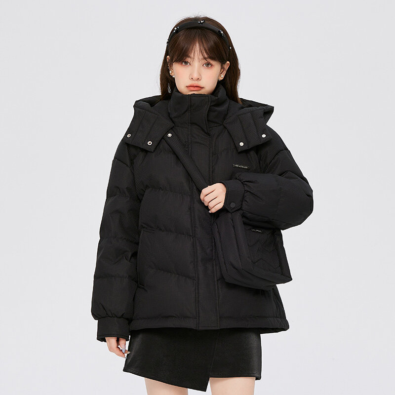 Semir-Chaqueta de plumón con capucha para mujer, abrigo grueso holgado de diseño medio largo, cálido, a la moda, para invierno, 2023