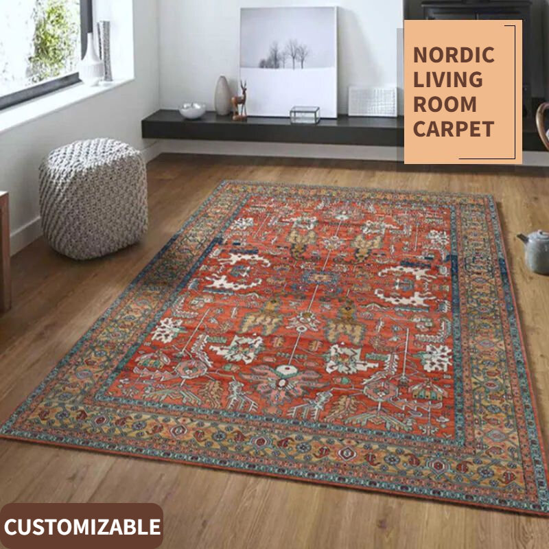 Europejski dywan do salonu amerykański Retro dywan domowy maroko perskie dywaniki do sypialni salon dekoracja dywanik