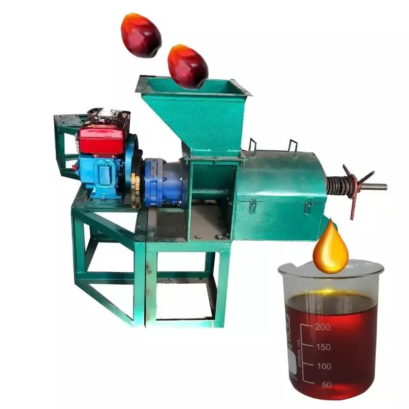 فاكهة النخيل الأحمر زيت النخيل الصحافة ، آلة استخراج النفط ، للبيع