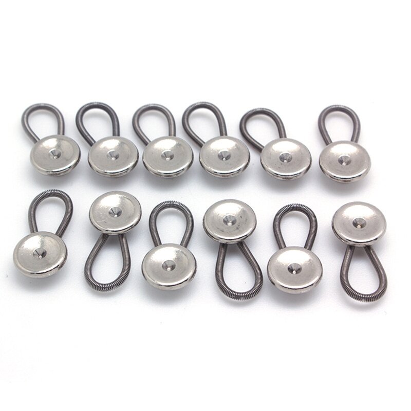 12x Collar Extenders Button Adjustable Extenders Neck Collar Extenders Adjustable Expanding Length Extender Button