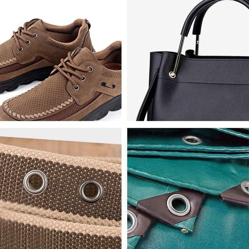 カーテン,パンチ,革製靴およびバッグ用の湿度ツールキット,12mm, 100セット