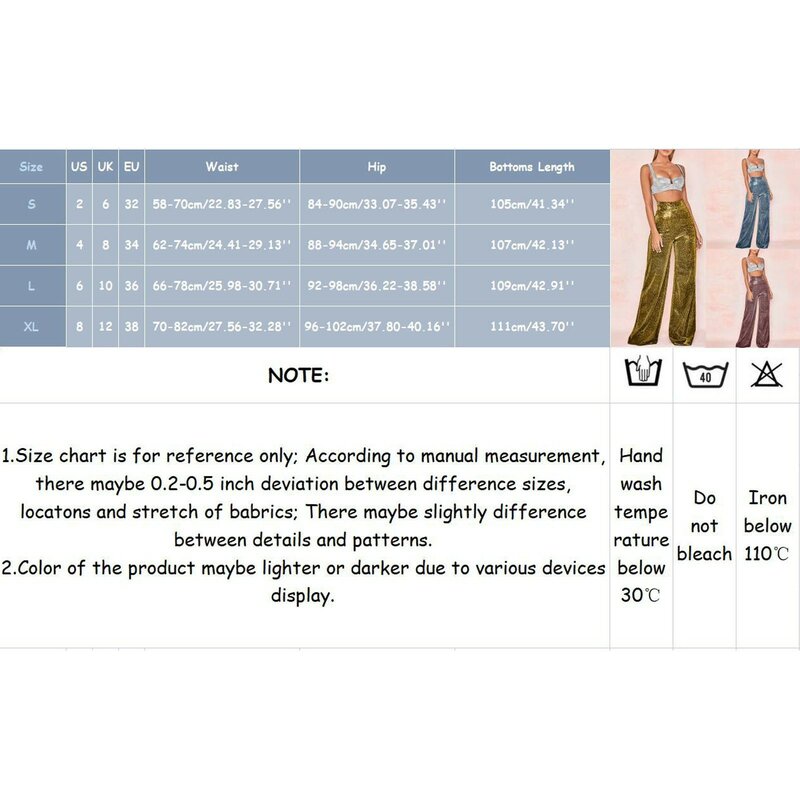 Celana wanita elegan, celana perempuan pinggang tinggi lurus kasual payet perak kaki lebar nyaman Streetwear 2024
