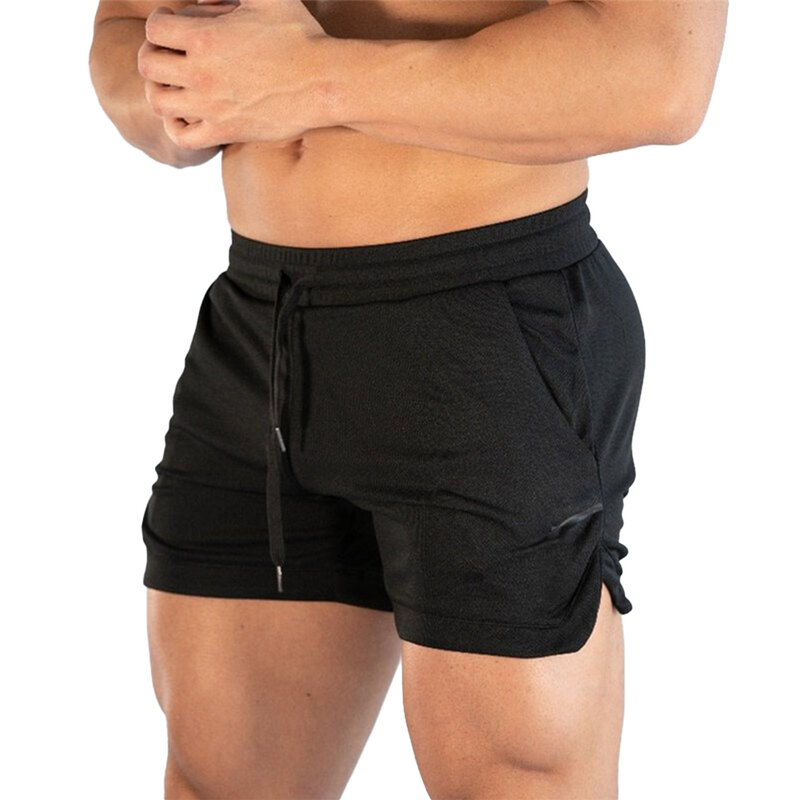 Pantalones cortos deportivos para hombre, Shorts transpirables de malla de talla grande, para correr y playa, a la moda, de verano, M-XL