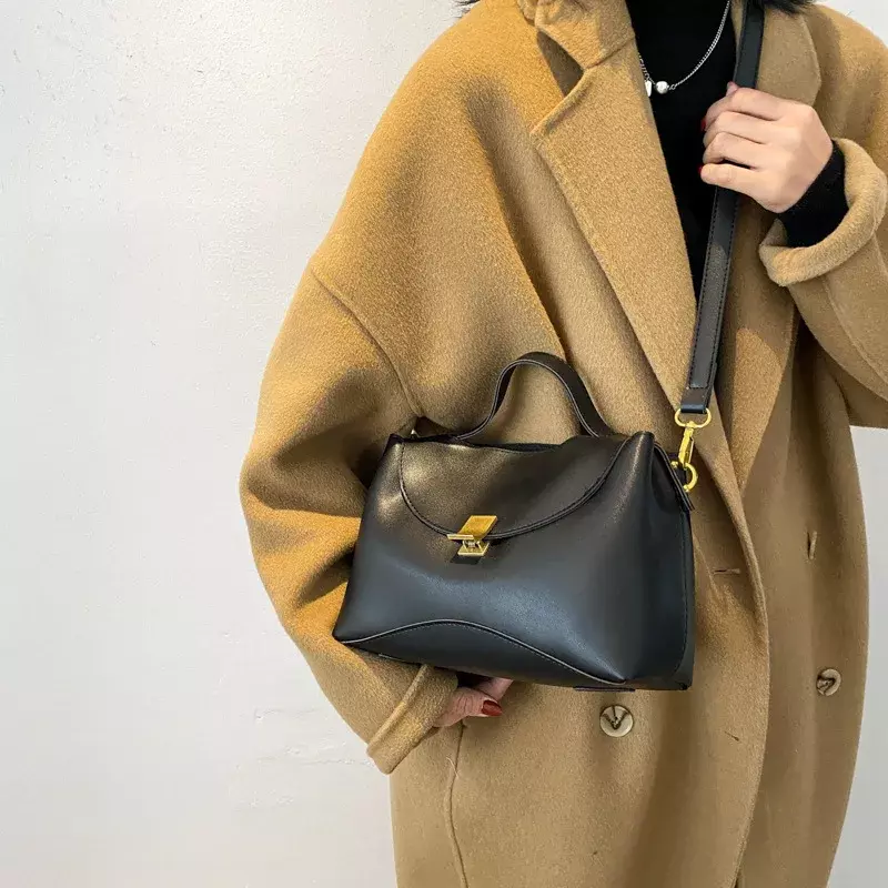 Модная простая повседневная винтажная женская сумка через плечо с клапаном в стиле ретро, дизайнерские сумки высокого качества