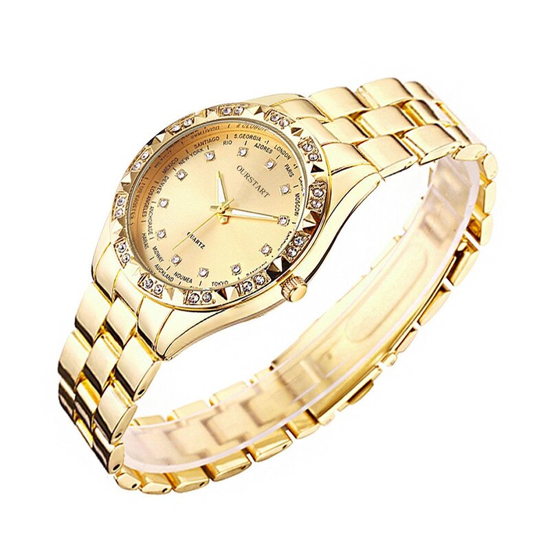New Fashion Calendar Couples Wristwatch Women Men Watches Stainless Steel Strip Watch Relogio Feminino Alloy Lovers Quartz Watch