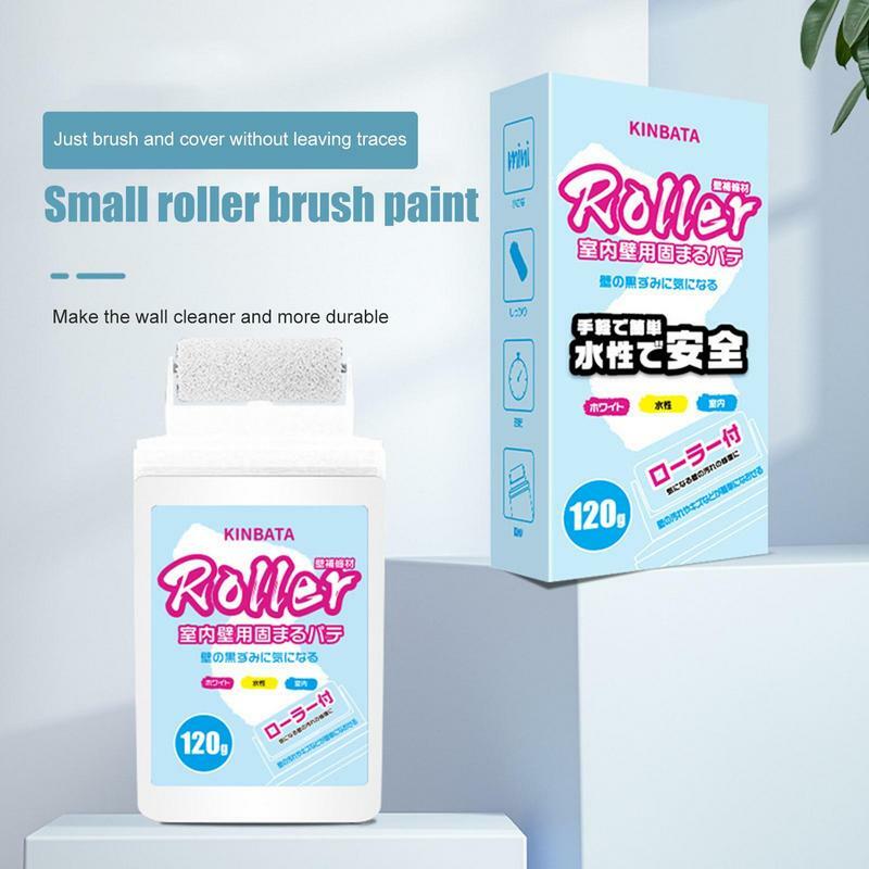 Naprawa ścian wklej wałek mały Rolling pędzel 120g mały szczotka rolkowa lateksowa farba Art Roller Cream Home Decor