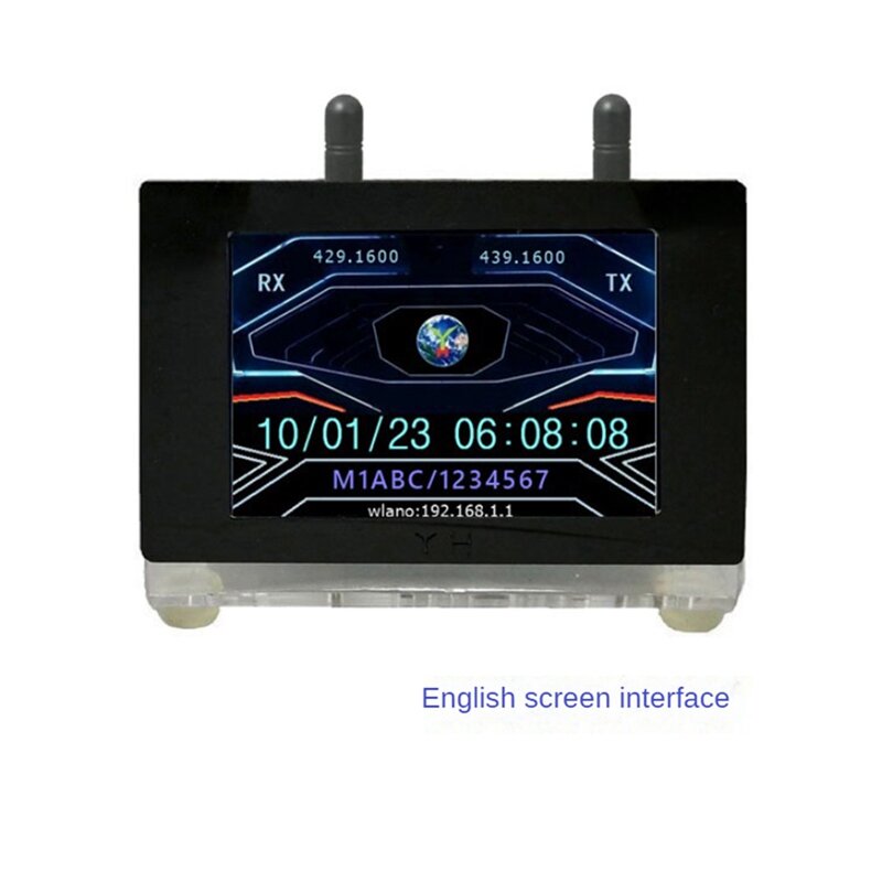 Dirakit untuk MMDVM T124B Duplex MMDVM Hotspot dengan layar warna 3.5 inci untuk Modem Walkie Talkie Digital