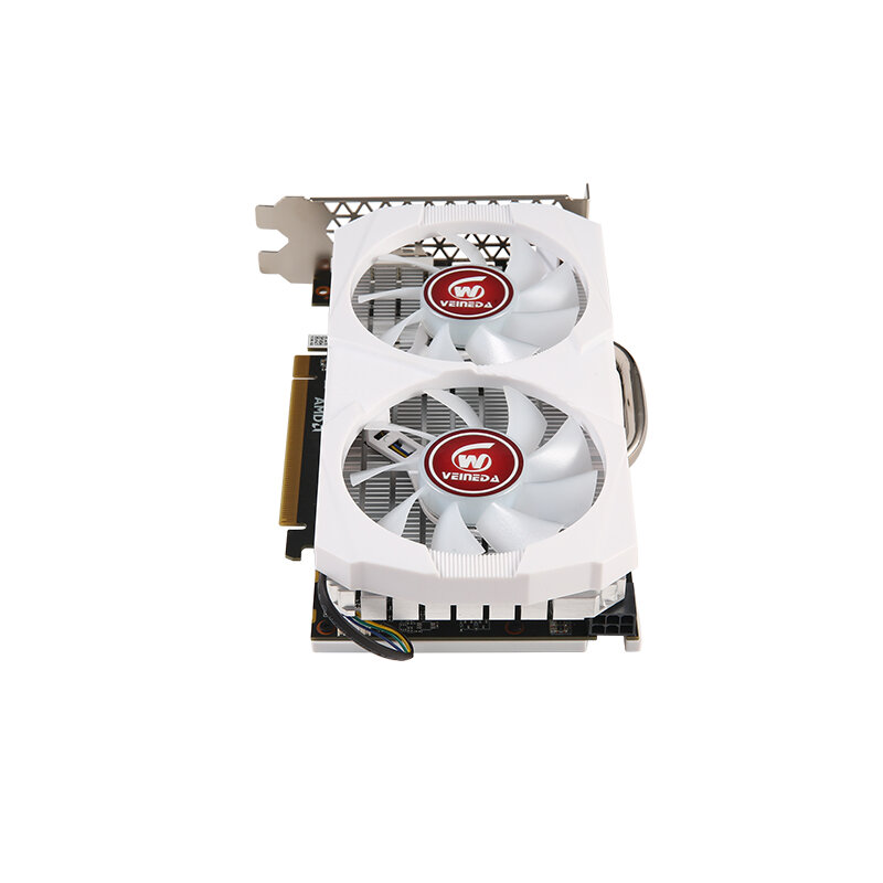 VEINEDA Video Card RX580 8GB 256 Bit 2048SP Graphics Cards GDDR5 RX 580 Series  Backplate Heatpipes 6Pin Connector Refurbished