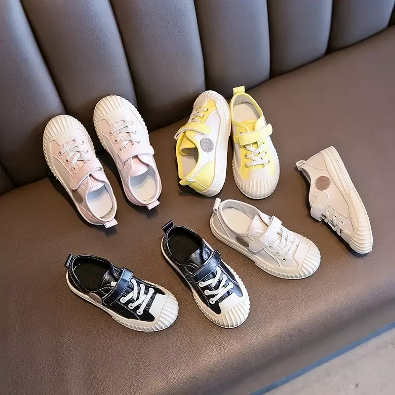 Спортивная обувь для мальчиков и девочек, новинка 2024, детские кроссовки, модная повседневная износостойкая грязеотталкивающая обувь в Корейском стиле