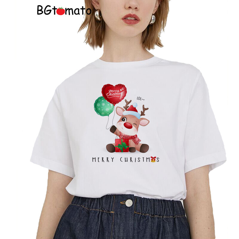 Симпатичная Рождественская футболка BGtomato с перьями, РАННЯЯ ПОКУПКА, веселая рубашка, праздничная, любимая, спальная футболка A069