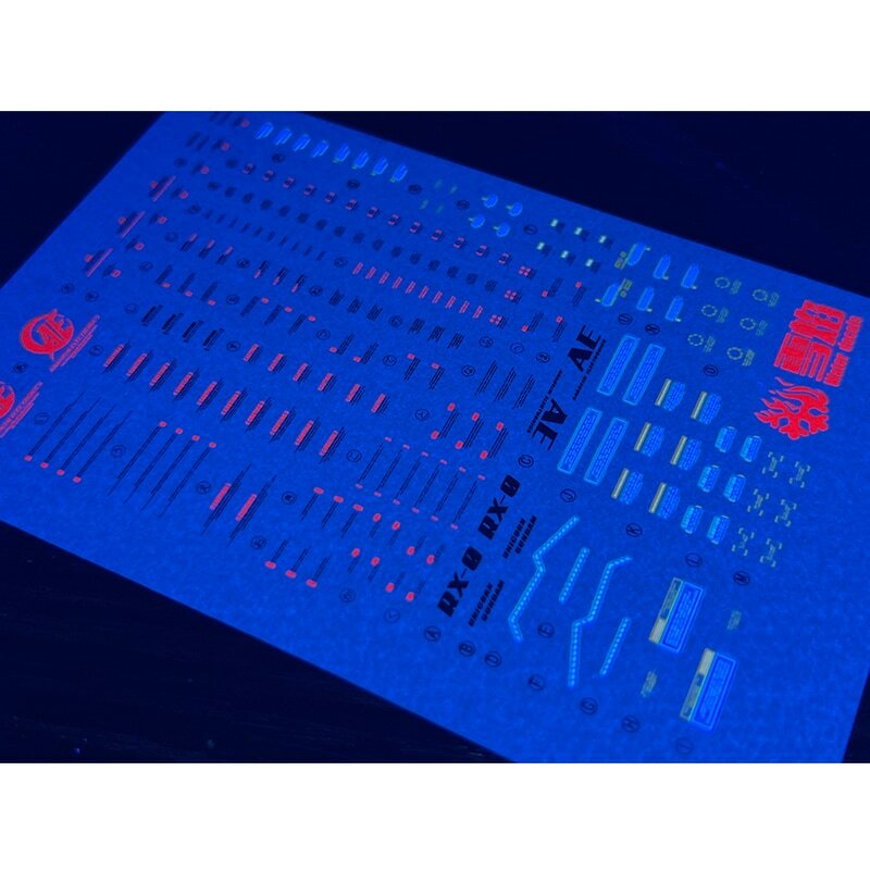 Naklejki modelowe naklejki na wodę do 1/100 MG jednorożec z komórek jajowych naklejki fluorescencyjne modeli akcesoria do zabawek