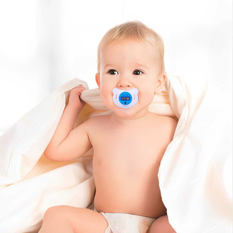 Termômetro portátil do bebê, Conveniente para usar com chupeta, Design Termômetro, Adequado para a temperatura oral do bebê