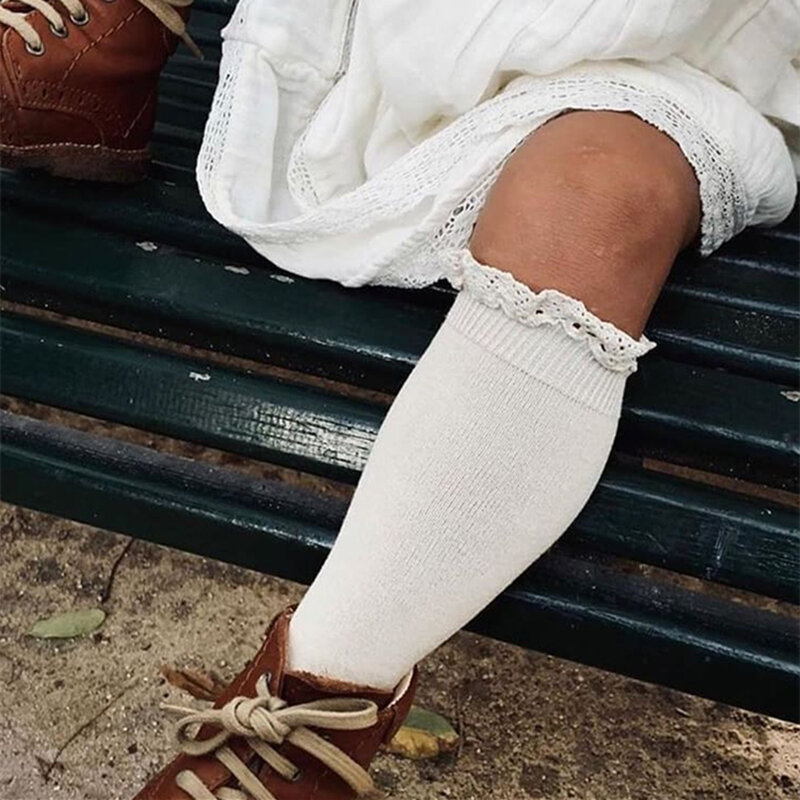 0〜5歳の女の子用の膝丈の靴下,柔らかい綿の子供用ソックス,プリンセスソックス,新しいコレクション