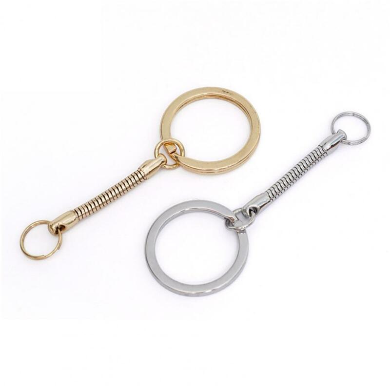 1pc Snake Chain Key Rings DIY Jewelry Findings Handmade Craft Jewelry Accessories Chain Buckle Anti-lost U Disk Hanging Chain