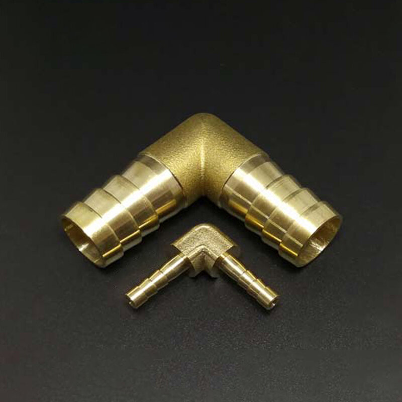 Raccord de tuyau en laiton à 90 degrés, 3mm, 4mm, 5mm, 6mm, 8mm, 10mm, 12mm, 14mm, 16mm, 19mm, 25mm