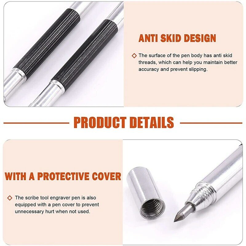 10Pcs Scribe Tool Engraver Pen With Carving Guide Line Scribing Tape And Sanding Sponges Set For Polishing,Glass,Ceramic