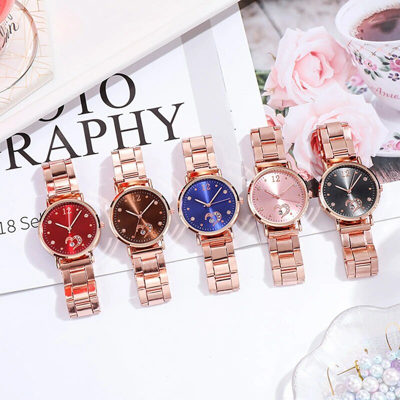 Ladies Luxury Crystal Women Bracelet Watches Fashion Ladies Quartz Watch Steel Female Wristwatch Reloj Mujer