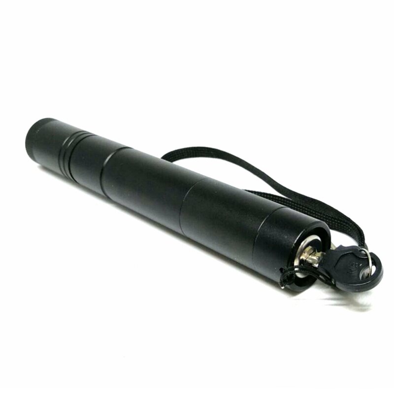 Focusable-IR Laser Pointer Lanterna com chave de segurança, tocha portátil, lanterna infravermelha, 808nm, 980nm